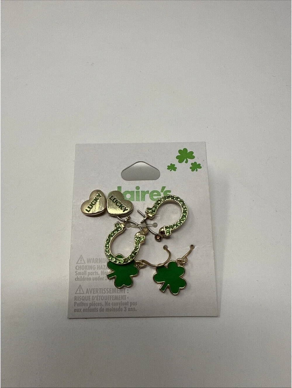 Claire’s Earrings St Patrick’s Day Set Of 3